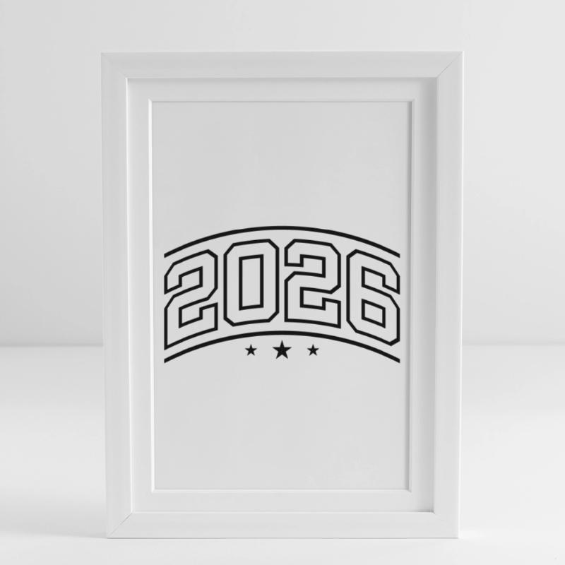 2026 Element Framed poster (27 × 37 cm)
