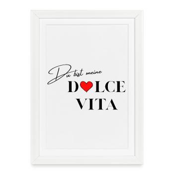 Saying Love - Framed poster (27 × 37 cm) - white - Front
