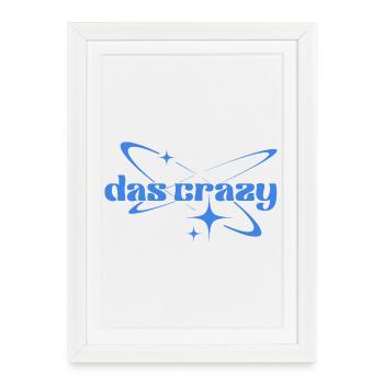 The Crazy Space Logo Orbit Stars - Framed poster (27 × 37 cm) - white - Front