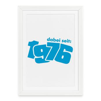 Born in 1976 - Framed poster (27 × 37 cm) - white - Front