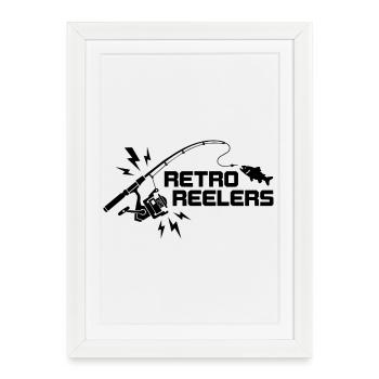 Retro Reelers - Affiche encadrée (27 × 37 cm) - blanc - Devant