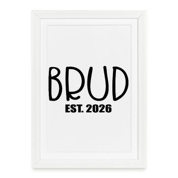 Mariée 2026 - Affiche encadrée (27 × 37 cm) - blanc - Devant