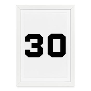30 - Framed poster (27 × 37 cm) - white - Front