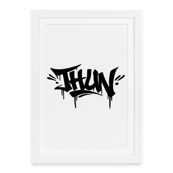 Journée du graffiti de Thun Bern - Affiche encadrée (27 × 37 cm) - blanc - Devant