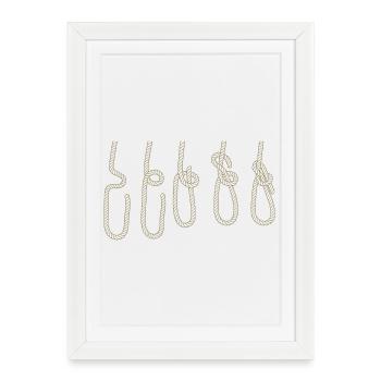 Sailing Sailboat Sailor Nautical Dinghy Knots - Framed poster (27 × 37 cm) - white - Front