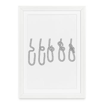 Sailing Sailboat Sailor Nautical Dinghy Knots - Framed poster (27 × 37 cm) - white - Front
