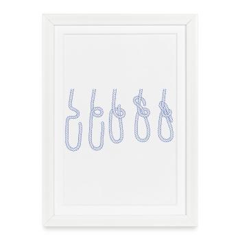 Sailing Sailboat Sailor Nautical Dinghy Knots - Framed poster (27 × 37 cm) - white - Front
