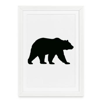 grizzly_baer - Affiche encadrée (27 × 37 cm) - blanc - Devant