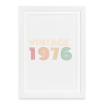 Néon Rétro 20 Ans Vingtaine Anniversaire 2006 - Affiche encadrée (27 × 37 cm) - blanc - Devant