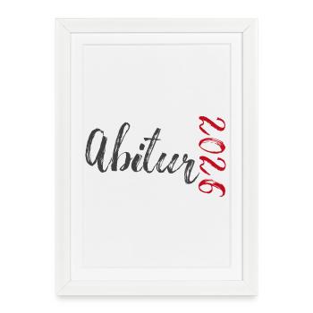 Abitur 2026 - Affiche encadrée (27 × 37 cm) - blanc - Devant