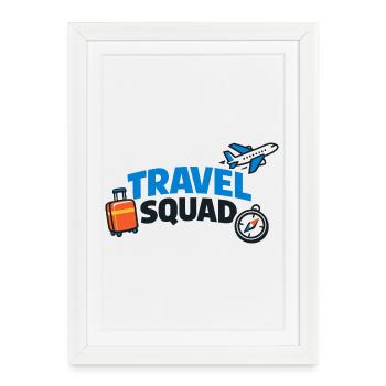 Thème de l’Aventurier de l’Escouade de Voyage - Affiche encadrée (27 × 37 cm) - blanc - Devant