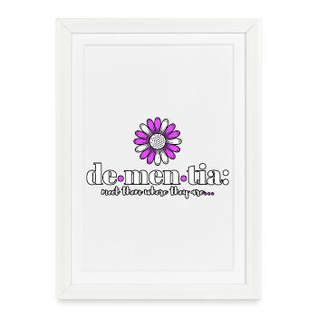 Rencontrez-les là où ils sont Purple Dementia Awareness - Affiche encadrée (27 × 37 cm) - blanc - Devant