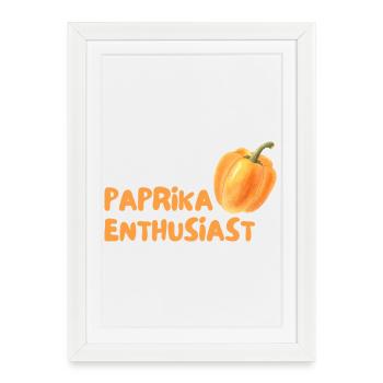 Paprika Enthusiast - Framed poster (27 × 37 cm) - white - Front