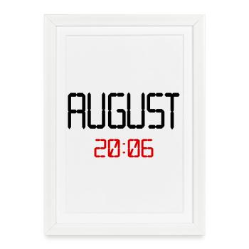 August 2006, 20th birthday - Framed poster (27 × 37 cm) - white - Front