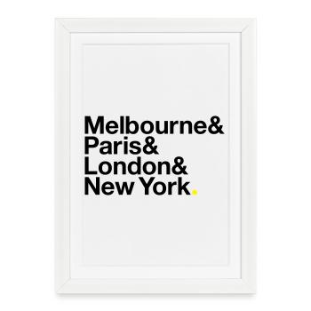 GRAND SLAM Tennis - Affiche encadrée (27 × 37 cm) - blanc - Devant