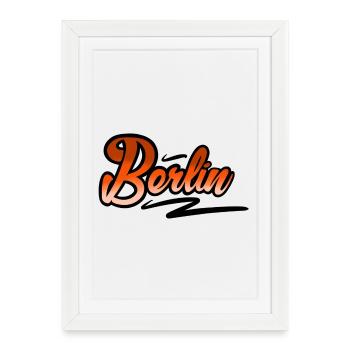 Berlin - Framed poster (27 × 37 cm) - white - Front