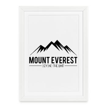 Mont Everest au-delà de la limite - Affiche encadrée (27 × 37 cm) - blanc - Devant