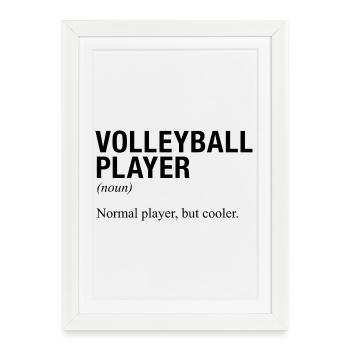 VOLLEYBALL PLAYER Volleyball game - Framed poster (27 × 37 cm) - white - Front