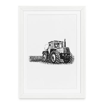 MB trac 1500 | Tracteur - Affiche encadrée (27 × 37 cm) - blanc - Devant