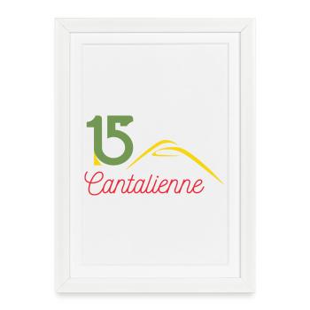 Cantal logo - Framed poster (27 × 37 cm) - white - Front