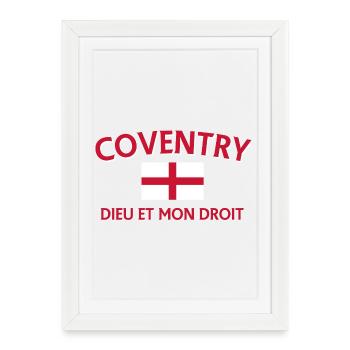 T-shirt Coventry Cross Heritage - Affiche encadrée (27 × 37 cm) - blanc - Devant