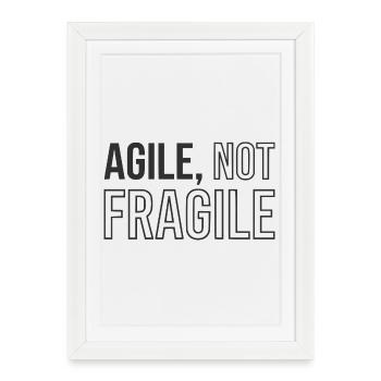 Développement Agile, Tasse Scrum Agile Coach - Affiche encadrée (27 × 37 cm) - blanc - Devant