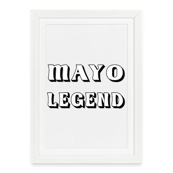 Mayo Legend – County Mayo Design - Framed poster (27 × 37 cm) - white - Front