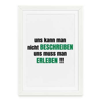 Friendship - Framed poster (27 × 37 cm) - white - Front