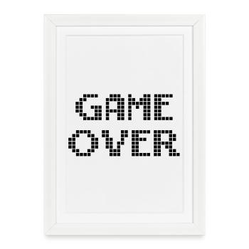 Game Over - Framed poster (27 × 37 cm) - white - Front