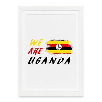 nous sommes l'Ouganda - Affiche encadrée (27 × 37 cm) - blanc - Devant