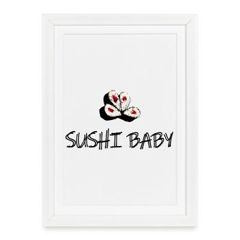 Sushi Bar Heart Triple Clover - Framed poster (27 × 37 cm) - white - Front