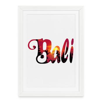 BALI - Affiche encadrée (27 × 37 cm) - blanc - Devant