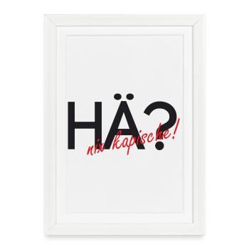 Heu, rien de capuchon ! - Affiche encadrée (27 × 37 cm) - blanc - Devant