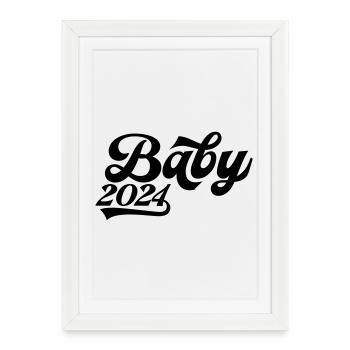 Bébé 2024 - Affiche encadrée (27 × 37 cm) - blanc - Devant
