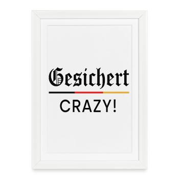Faces Crazy - Framed poster (27 × 37 cm) - white - Front