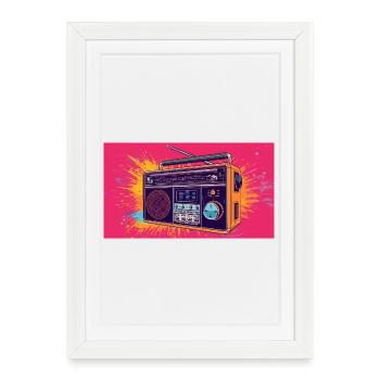 Cool Radio - Framed poster (27 × 37 cm) - white - Front