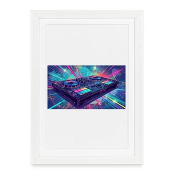 I love music - Framed poster (27 × 37 cm) - white - Front
