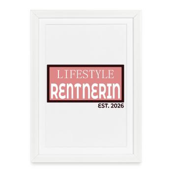 Mode de vie retraité 2026 - Affiche encadrée (27 × 37 cm) - blanc - Devant