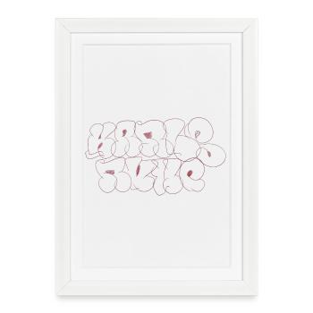 Karlsruhe Throw up - Framed poster (27 × 37 cm) - white - Front