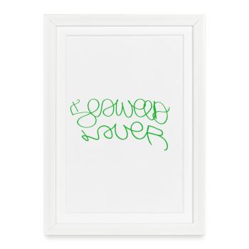 Gift idea for algae lovers - Framed poster (27 × 37 cm) - white - Front