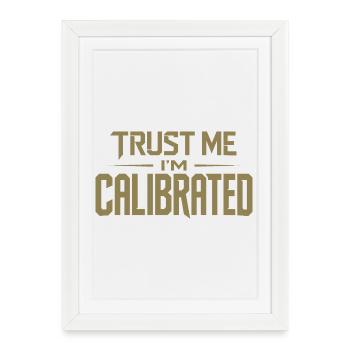 Citation de joueur VR Crois-moi, je suis calibré - Affiche encadrée (27 × 37 cm) - blanc - Devant