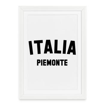 PIEMONTE Italia Piémont Italie Italie - Affiche encadrée (27 × 37 cm) - blanc - Devant
