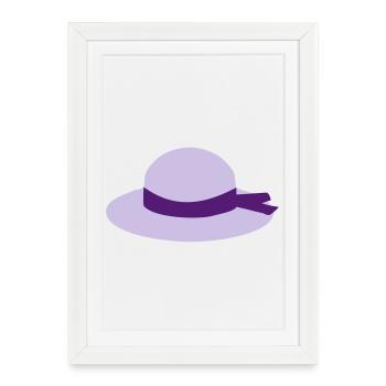 hat - Framed poster (27 × 37 cm) - white - Front
