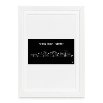 Les évolutions campatie - Affiche encadrée (27 × 37 cm) - blanc - Devant