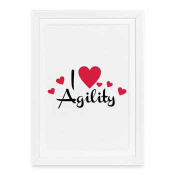 2541614 15923905 agility - Affiche encadrée (27 × 37 cm) - blanc - Devant