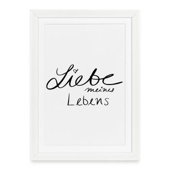love of my life - Framed poster (27 × 37 cm) - white - Front