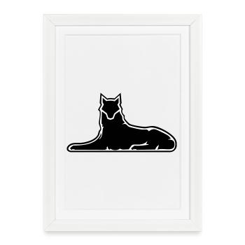 Wolf of Ichkeria 2024 - Framed poster (27 × 37 cm) - white - Front
