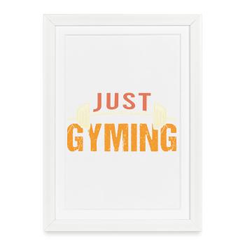 Musculation Fitness Vintage Gym Athlètes Entraînement - Affiche encadrée (27 × 37 cm) - blanc - Devant
