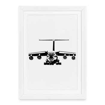IL-76 - Framed poster (27 × 37 cm) - white - Front
