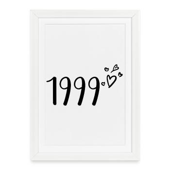 1999 - Affiche encadrée (27 × 37 cm) - blanc - Devant